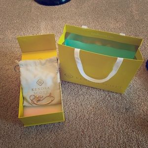 Kendra Scott gold and diamond bracelet